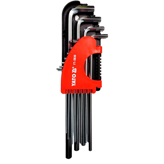 Set Llaves Allen SAE Extra Largas 12 Piezas Yato YT-5836 - Herram.cl