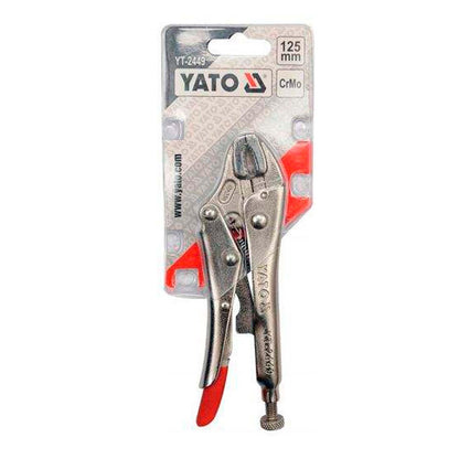 Alicate de Presión Mordaza Curva CrMo 125mm 5'' Yato - Herram.cl