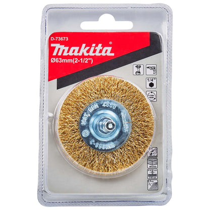 Grata Circular Latón Ondulado 63mm(2 - 1/2'') Toma1/4'' - Makita - Herram.cl