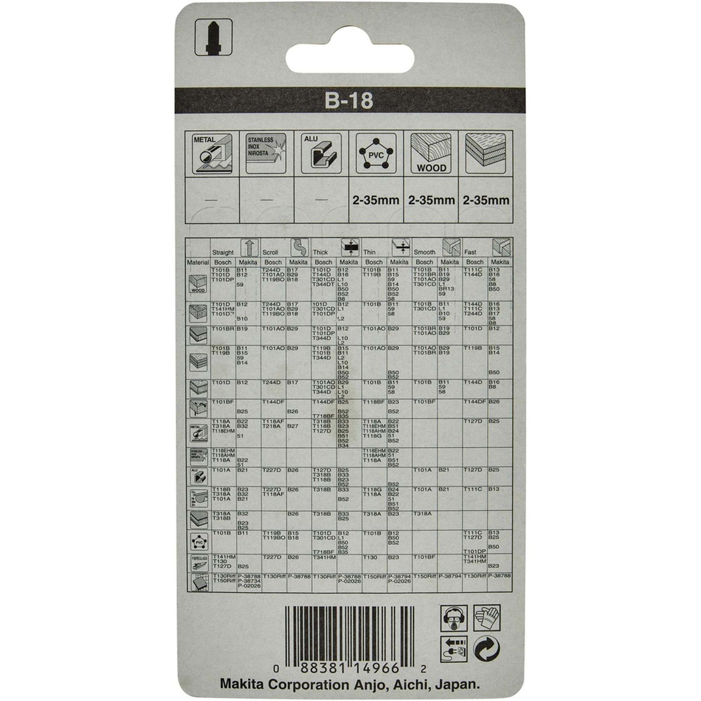 Hoja De Calar HCS 77mm Madera, plástico Curvo 5 Pzas - Makita - Herram.cl
