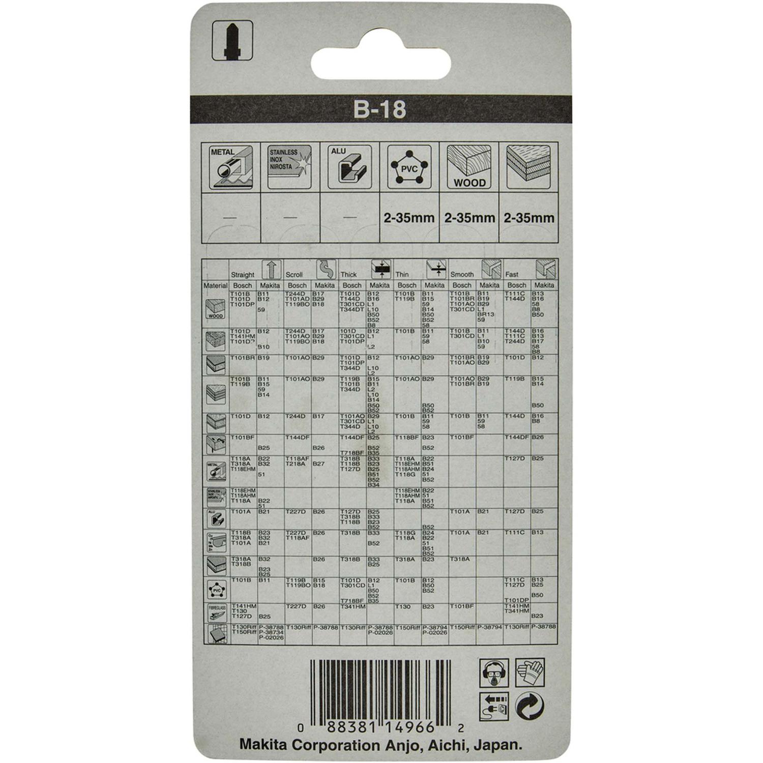 Hoja De Calar HCS 77mm Madera, plástico Curvo 5 Pzas - Makita - Herram.cl