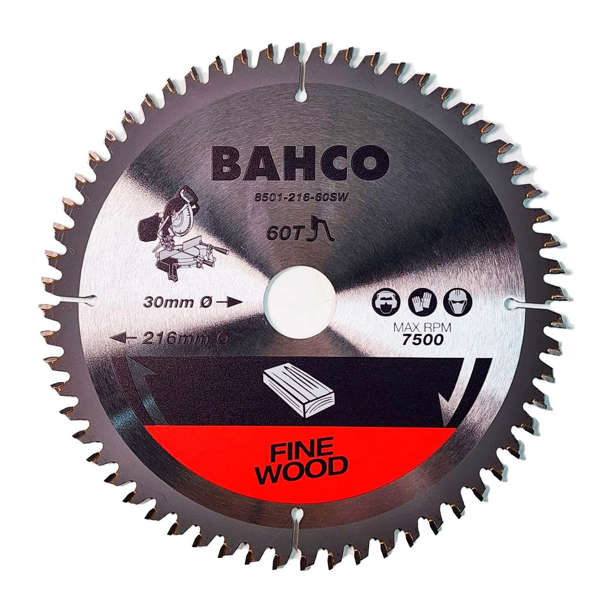 Disco De Sierra Circular 216x2.8x30mm 60 D Madera - Bahco - Herram.cl