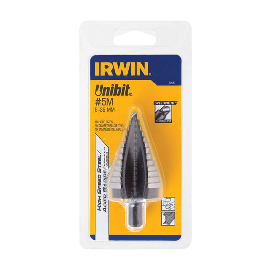 Irwin Unibit Broca Escalonada HSS 5-35mm 13 Pasos 11105ZR - Herram.cl