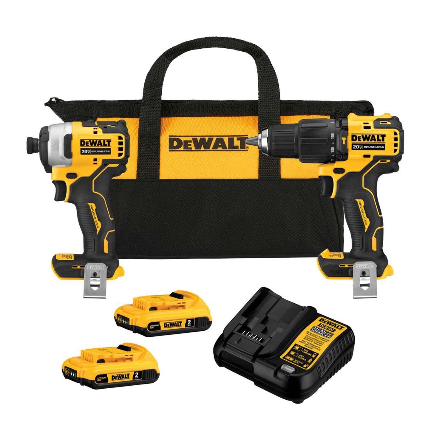Kit ATOMIC Taladro Perc. + Atornillador DeWALT DCK279D2 - B2 - Herram.cl
