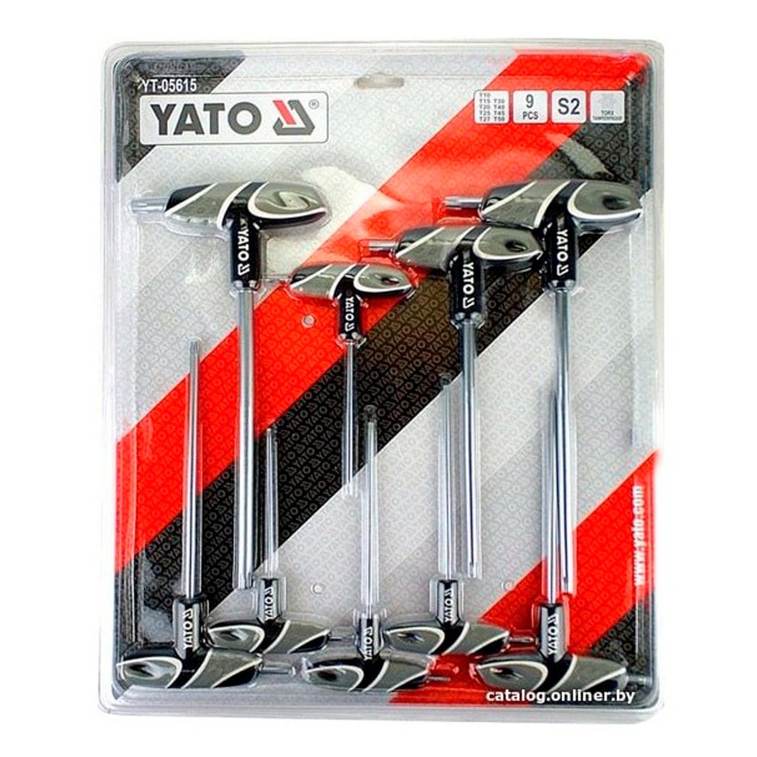 Juego de llaves Torx de seguridad, mango en T 9 pzas - Yato - Herram.cl