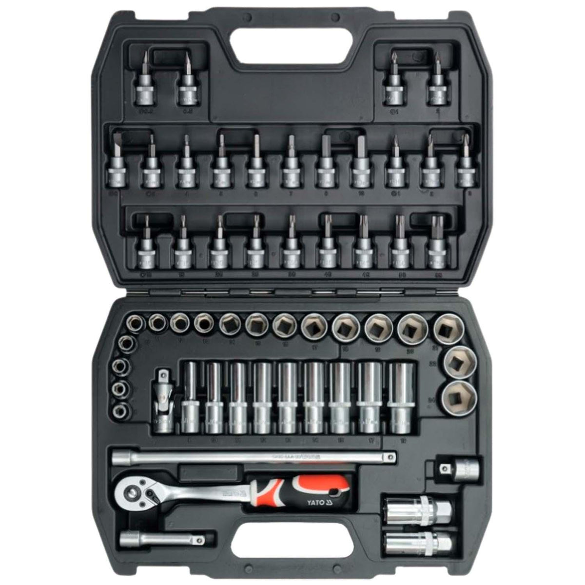 Juego de Dados y puntas 3/8'' 58 Pzas - Yato - Herram.cl