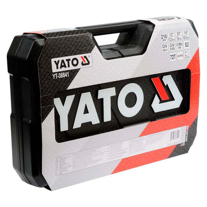 Juego De Dados 1/2'', 3/8'' y 1/4'' 216 Pzas - Yato - Herram.cl
