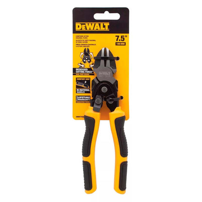 Alicate Corte Diagonal De Acción Compuesta 7,5'' - DeWALT - Herram.cl