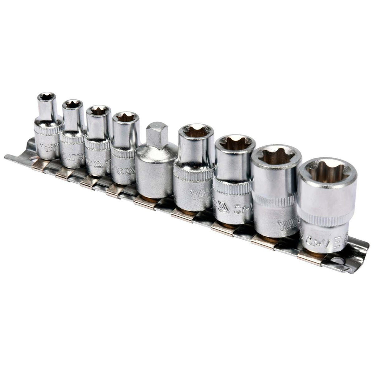 Juego de Dados Torx Hembra 1/4" y 3/8'' 9 Pzas - Yato - Herram.cl