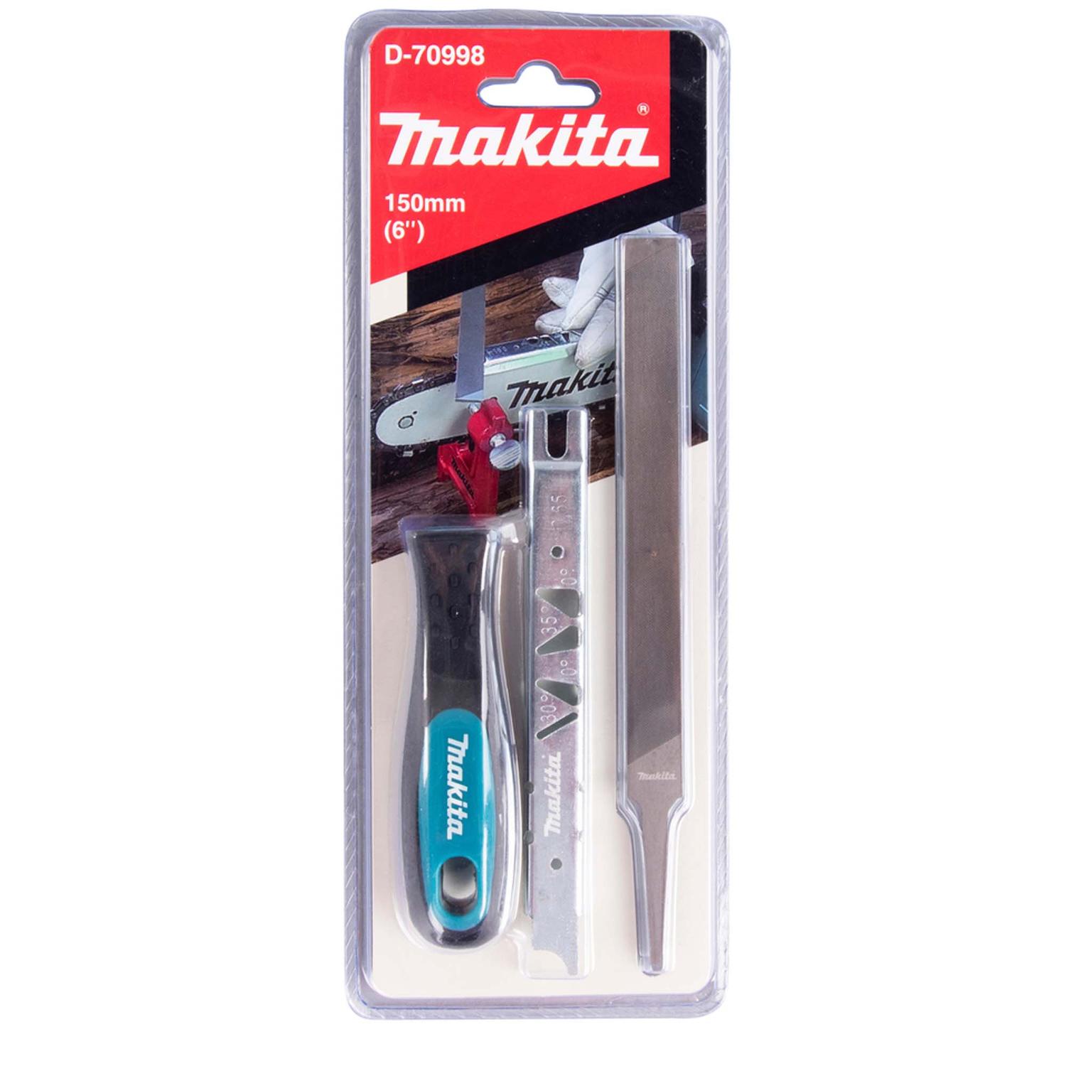 Set de lima plana 6'' con plantilla de profundidad - Makita - Herram.cl