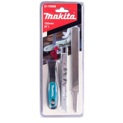 Set de lima plana 6'' con plantilla de profundidad - Makita - Herram.cl