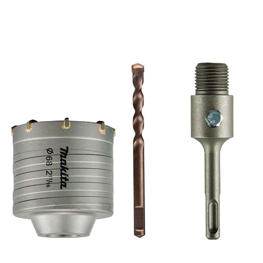 Kit Broca Corona 68mm + Portabrocas 110mm/SDS - Plus - Makita - Herram.cl