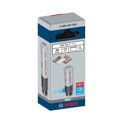 Copa Diamantada PRO Tile Power Change 20mm (25/32'') - Bosch - Herram.cl