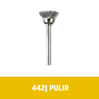 Cepillo de Acero al Carbono 12,7mm (442 - 02) 2 Pzas - Dremel - Herram.cl