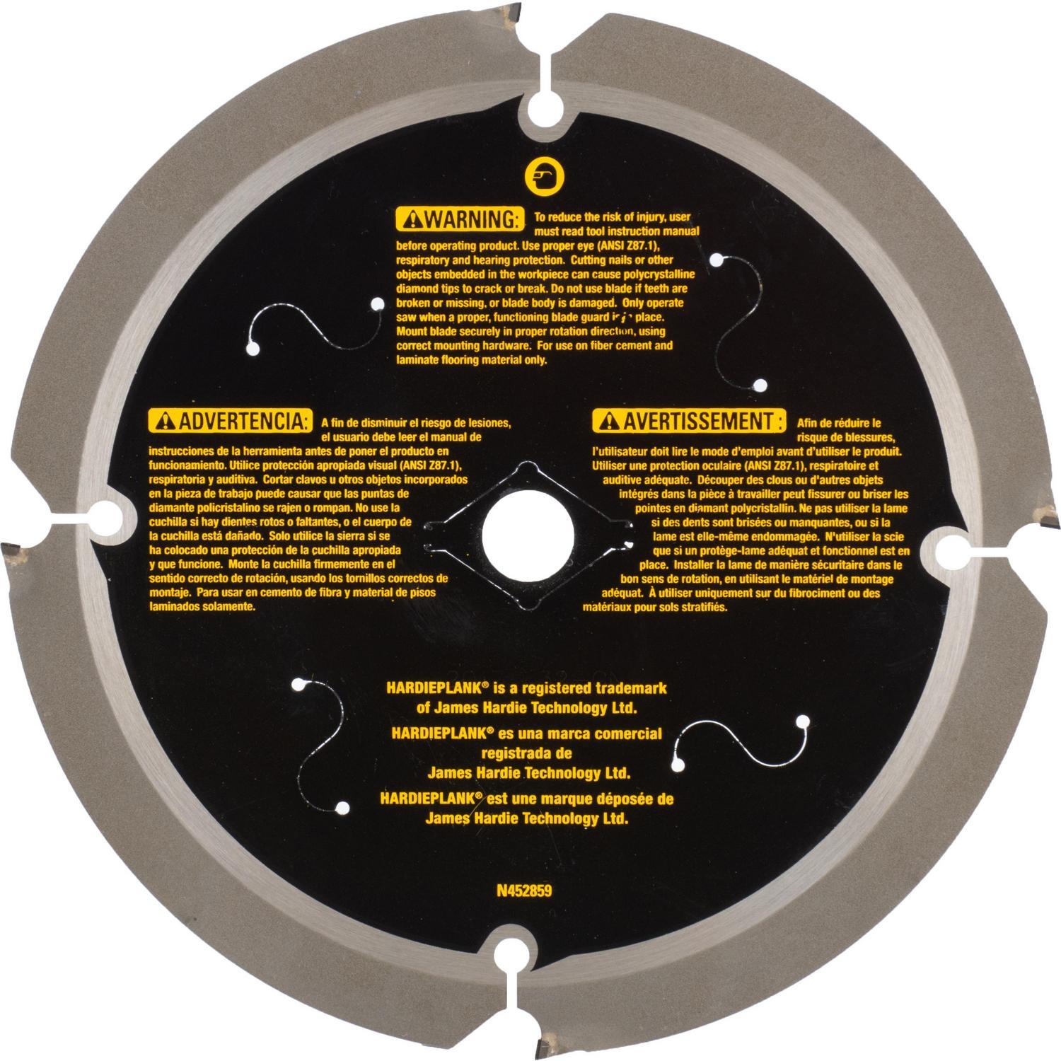 Disco de Sierra Para Fibrocemento 7 - 1/4'' 4 D - DeWALT - Herram.cl