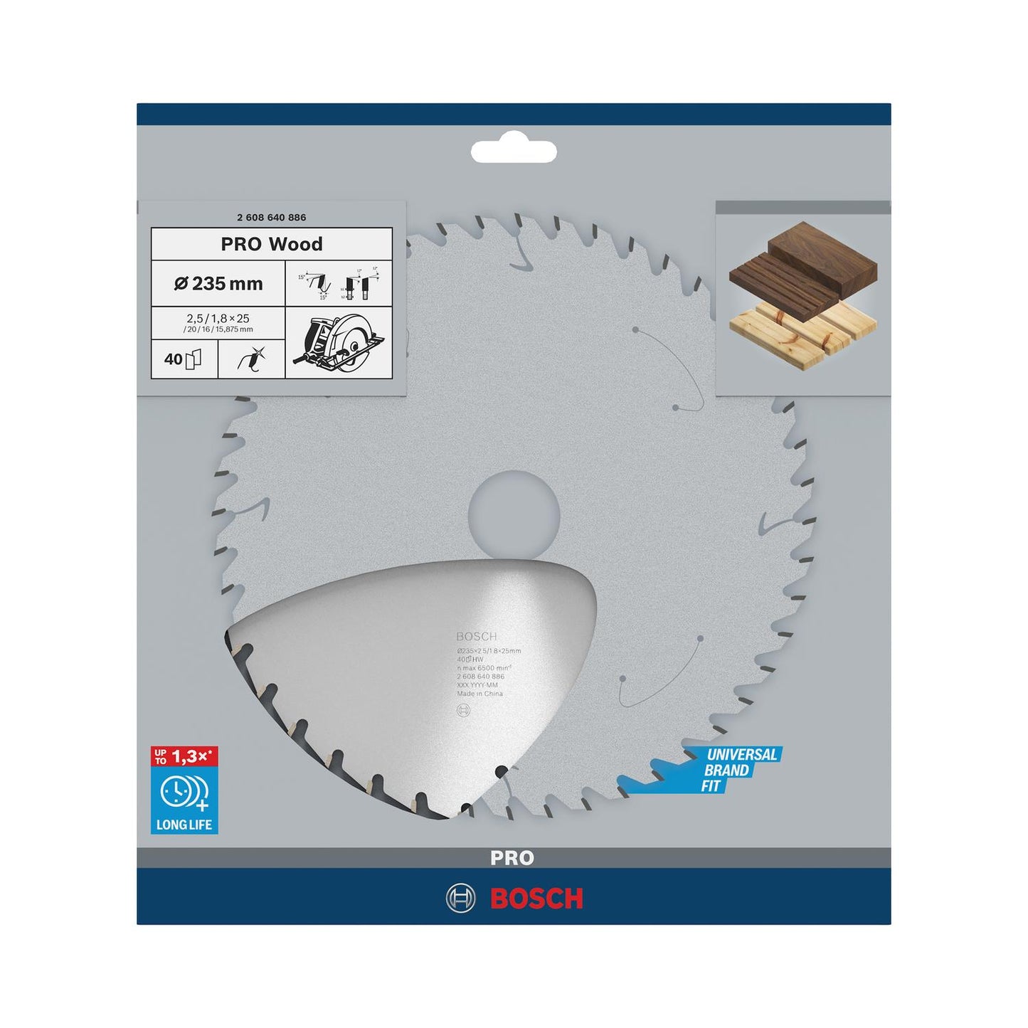 Disco de Sierra PRO Wood 9 - 1/4''x2,5x25mm 40 D - Bosch - Herram.cl