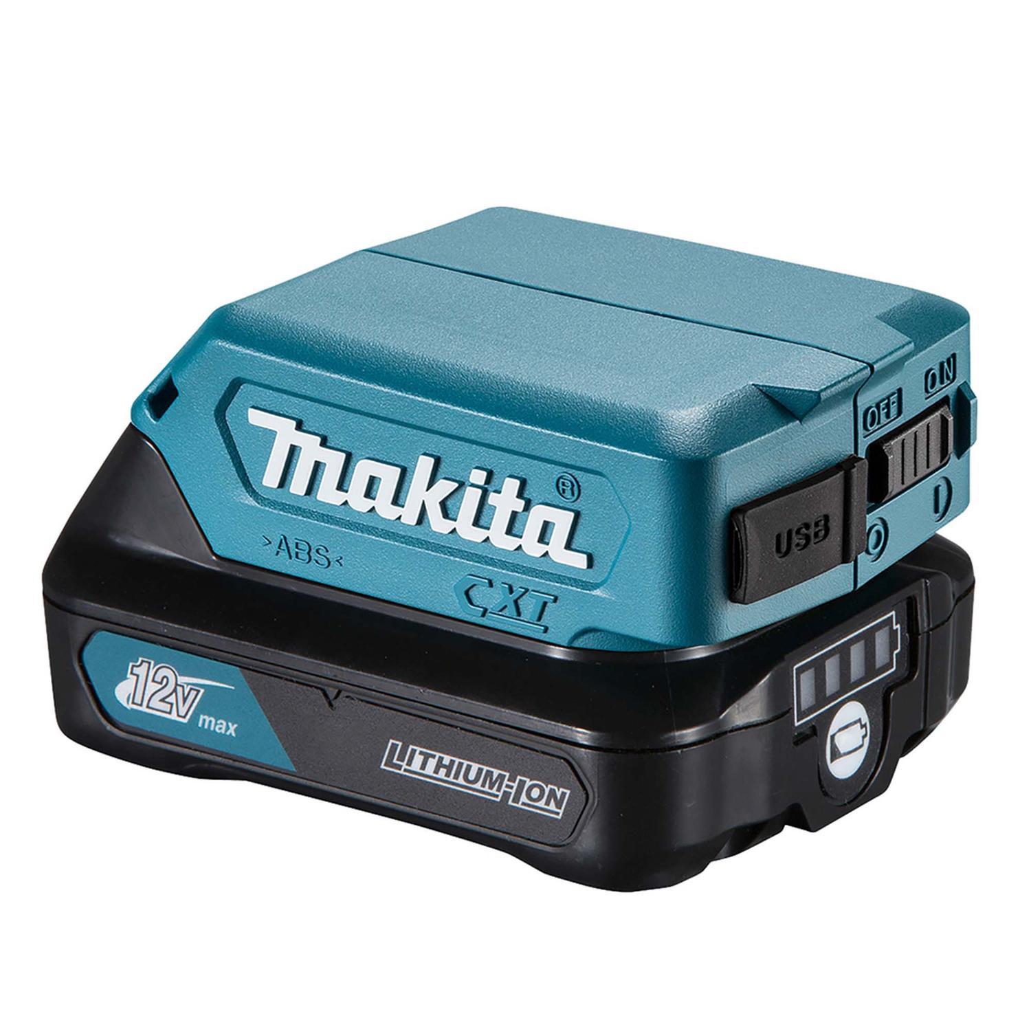 Adaptador USB Tipo A 2.1 Ah Para Baterías CXT 12V - Makita - Herram.cl