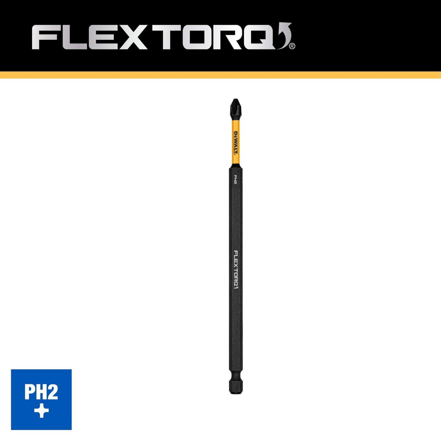 Punta de Atornillar FLEXTORQ PH2 - 6'' (152.4mm) - DeWALT - Herram.cl