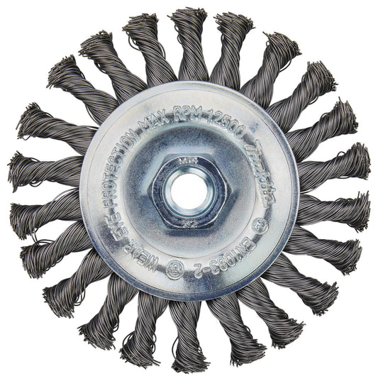 Grata Circular Plana Acero Trenzado 125x0,5mm / M14 - Makita - Herram.cl
