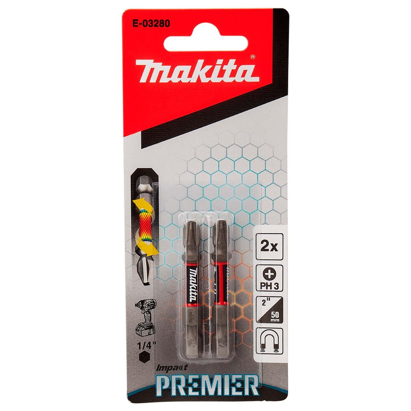 Puntas Impact Premier PH3 - 50mm 2 Pzas - Makita - Herram.cl