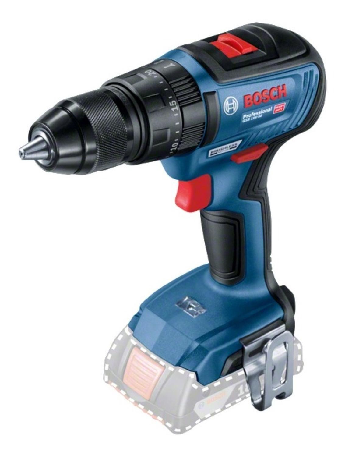 Taladro Atornillador Percutor Bosch Gsb 18v - 50 Bare Tool - Herram.cl