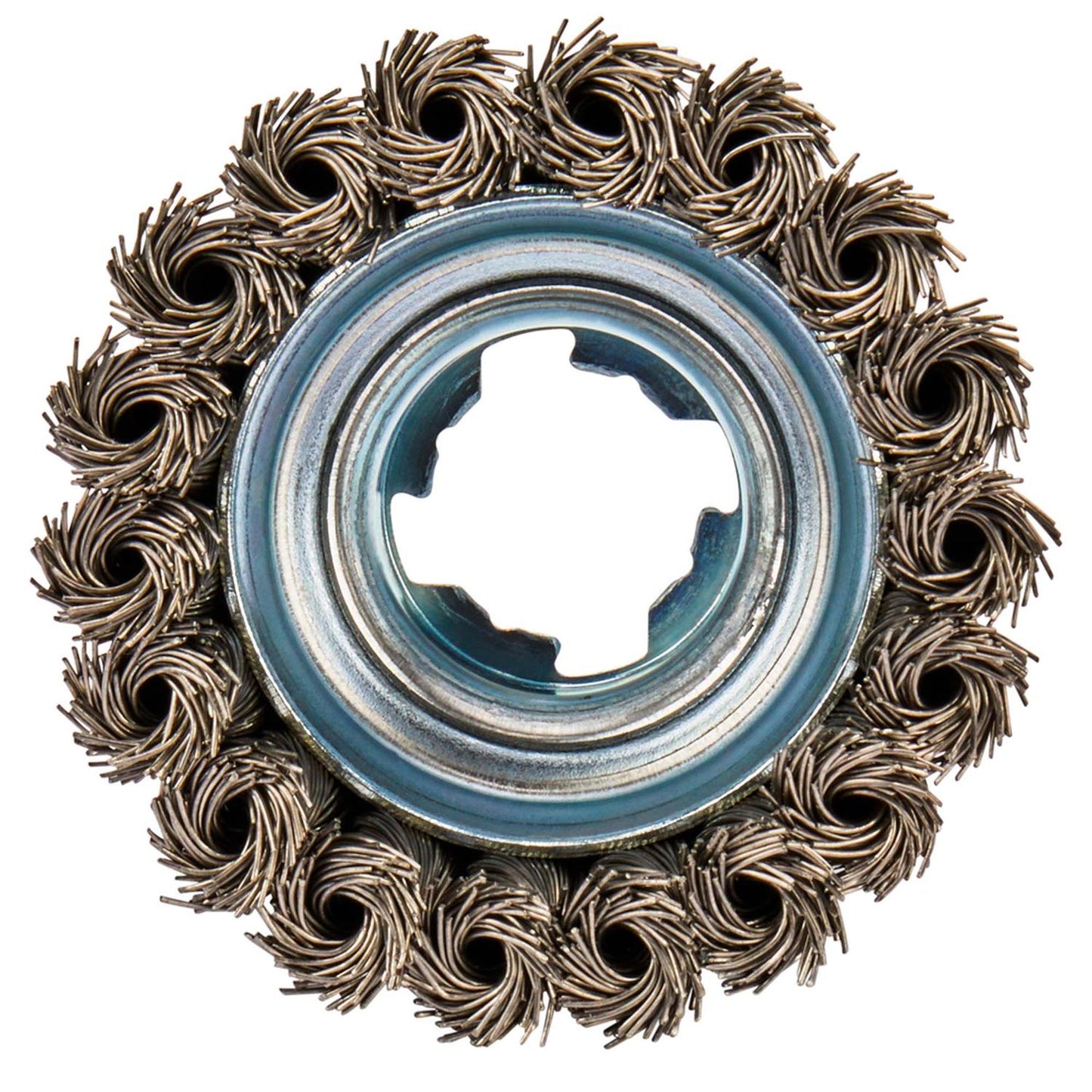 Grata Copa Trenzada Acero Inox X - LOCK 80mm (3 - 1/8'') - Makita - Herram.cl