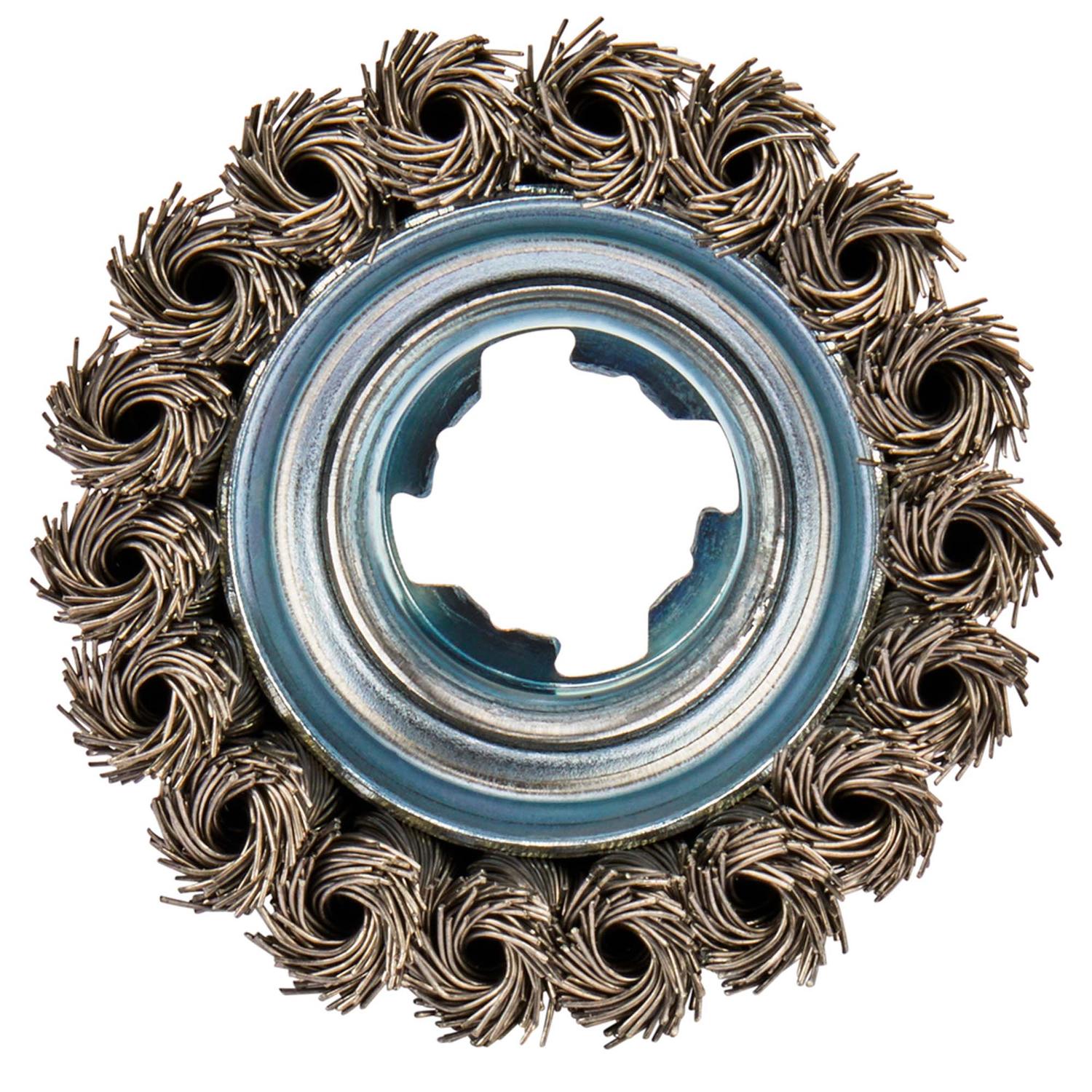 Grata Copa Trenzada Acero Inox X - LOCK 80mm (3 - 1/8'') - Makita - Herram.cl