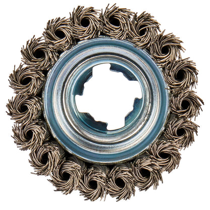 Grata Copa Trenzada Acero Inox X - LOCK 80mm (3 - 1/8'') - Makita - Herram.cl