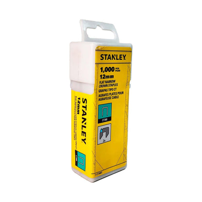 Grapa Plana Para Cables 1/2'' (12mm) 1000 Pzas - Stanley - Herram.cl