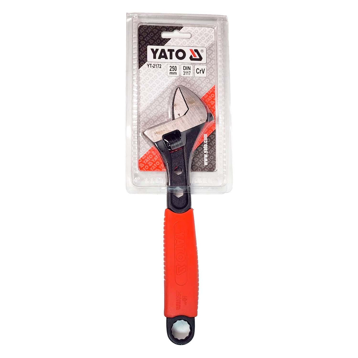 Llave Ajustable Con Mango Ergonómico CrV 10'' - Yato - Herram.cl