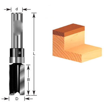 Fresa Recta C/Rod. 3/8''x1'' Toma 1/2'' - Makita - Herram.cl