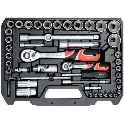 Juego De Dados 1/2'' y 1/4'' 94 Pzas - Yato - Herram.cl