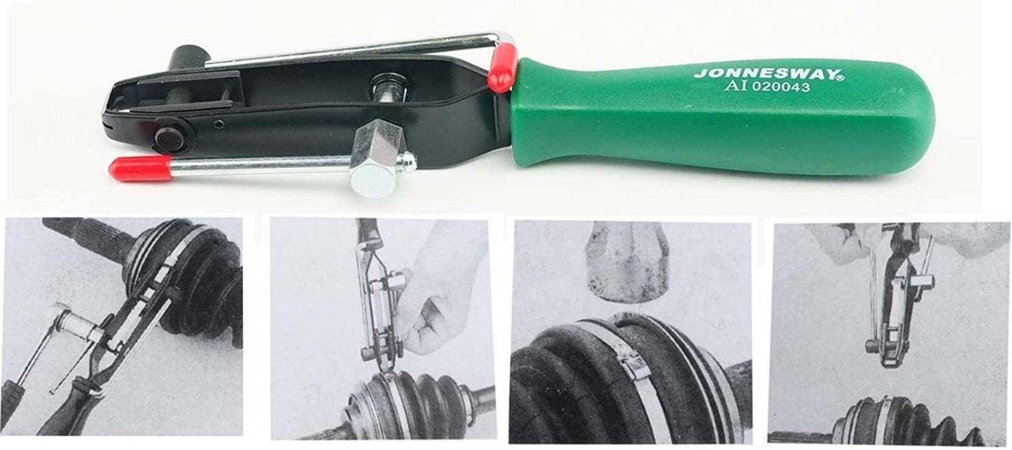 Alicate Abrazadera Con Cortador (1/4'' - 3/8 '') - Jonnesway - Herram.cl