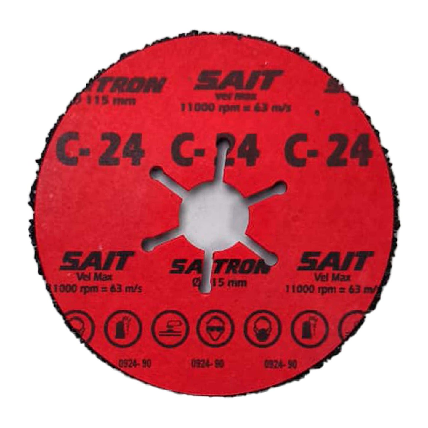 Disco Semi - rígido sobre fibra SAITRON C 4 1/2'' G24 - SAIT - Herram.cl