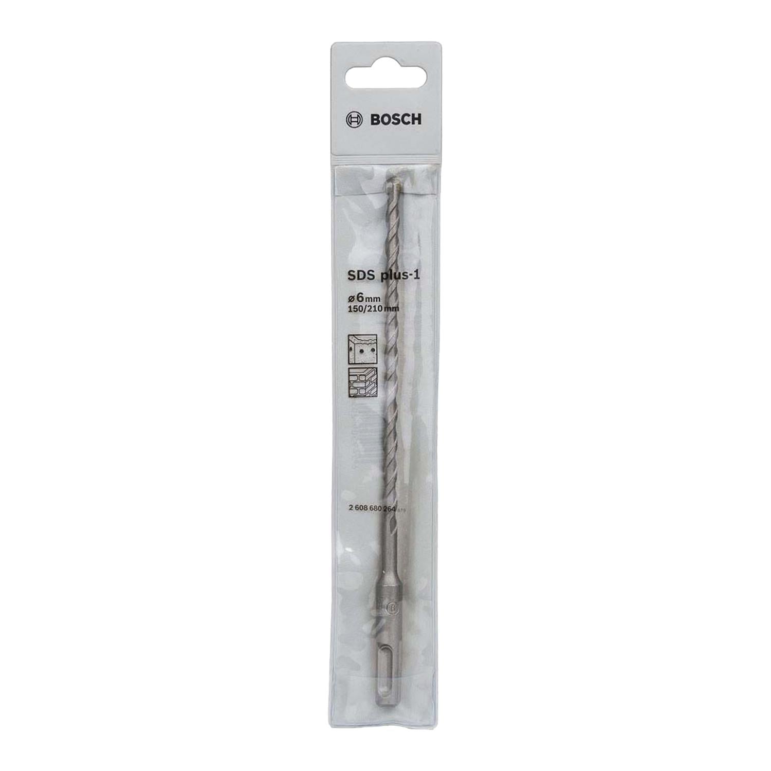 Broca SDS - Plus - 1 - 2 aristas - 6x150x210mm - Bosch - Herram.cl