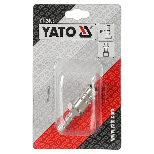Acople Rápido Neumático YATO YT-2405 1/4" Acero Niquelado - Herram.cl