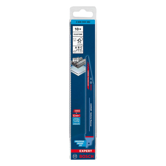 Hoja de Sierra Sable Expert Vehicle Rescue 225mm 10 Pzas - Bosch - Herram.cl