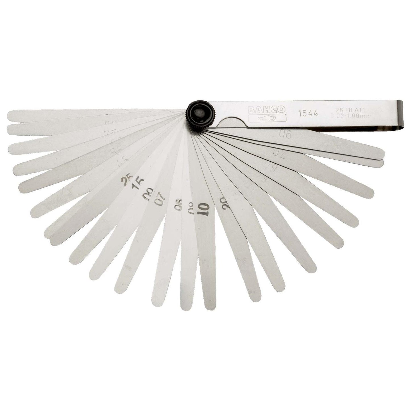 Feeler Gauges profesional 0,03 - 1mm 26 Hojas - Bahco - Herram.cl