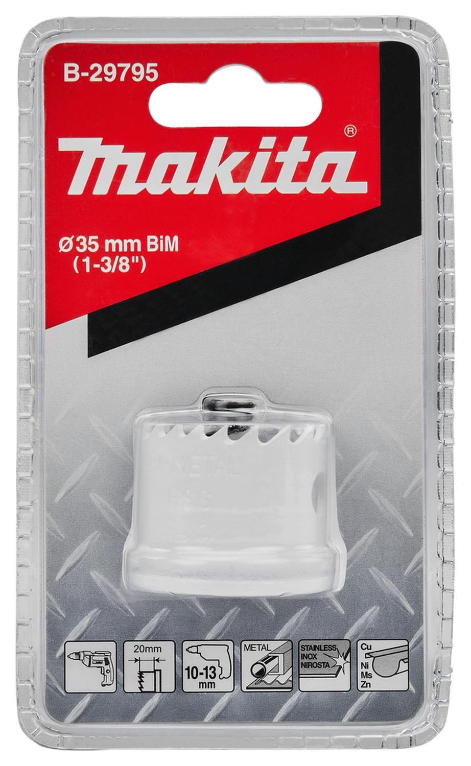 Sierra Copa Bim Acero Inox 29mm (1 - 1/8'' ) - Makita - Herram.cl