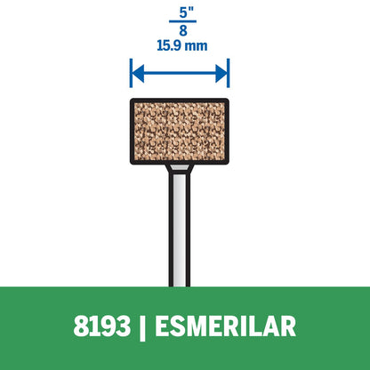 Piedra Esmerilar Oxido de Aluminio 15.9mm (8193) - Dremel - Herram.cl