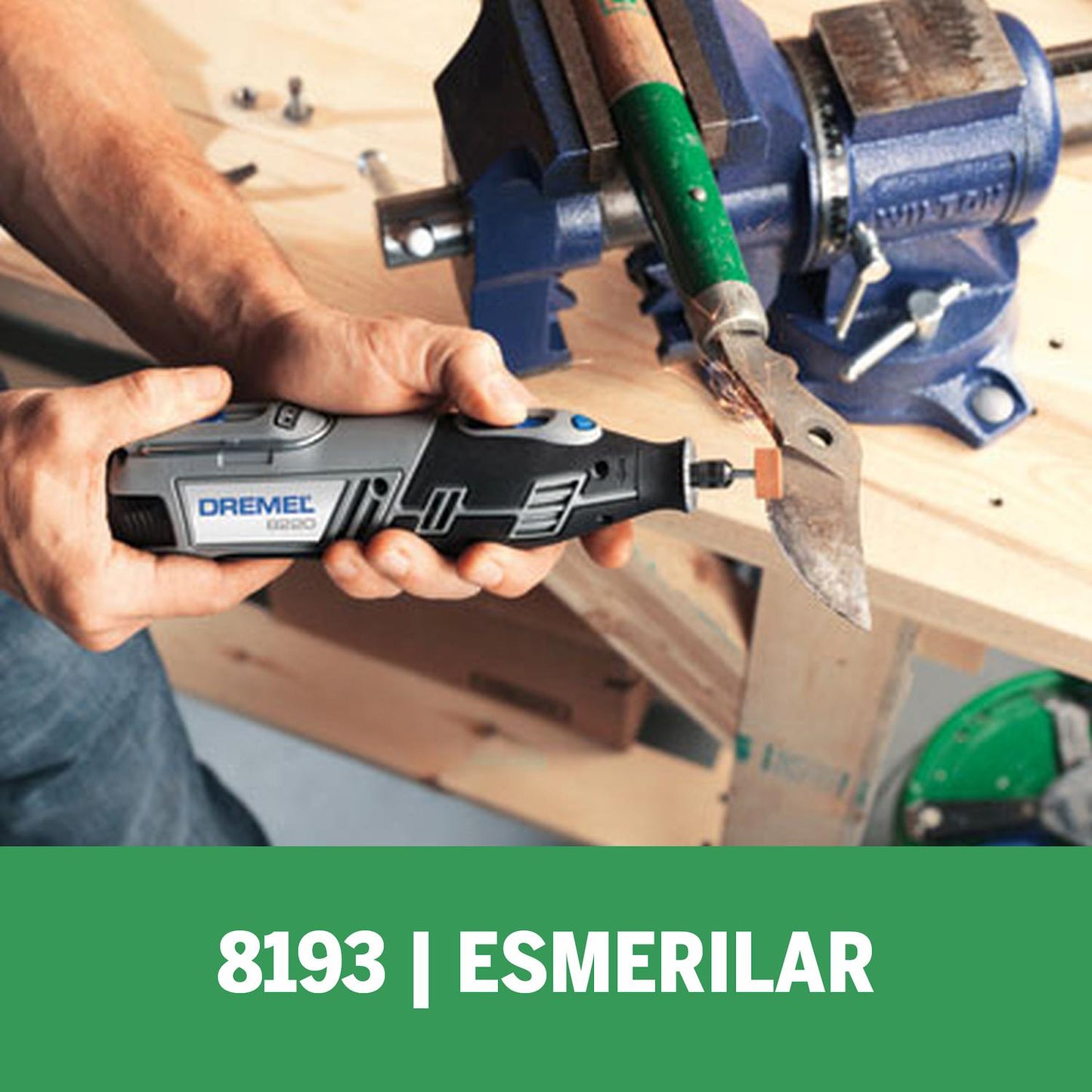 Piedra Esmerilar Oxido de Aluminio 15.9mm (8193) - Dremel - Herram.cl