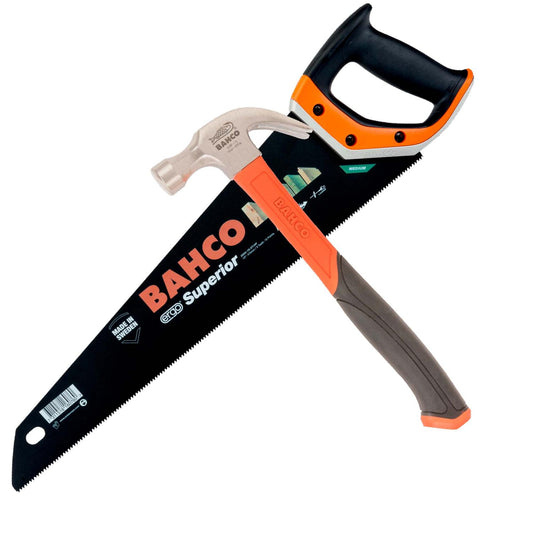 Kit Serrucho Superiro Ergo 19'' + Martillo 16 Oz - Bahco - Herram.cl