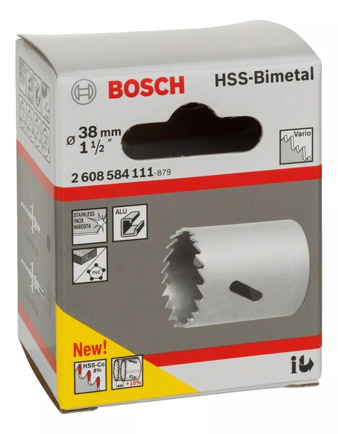 Sierra Copa Bim + 8% Co 38mm (1 1/2'') Bosch - Herram.cl