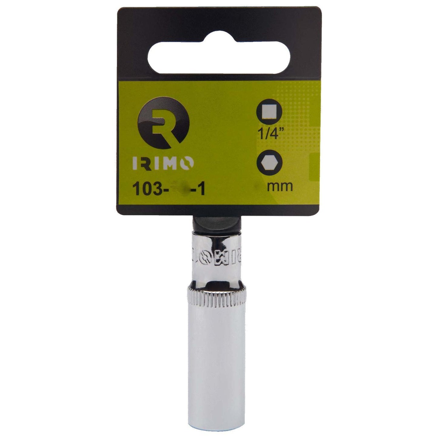 Dado Largo Hexagonal De 1/4'' 6mm - Irimo - Herram.cl
