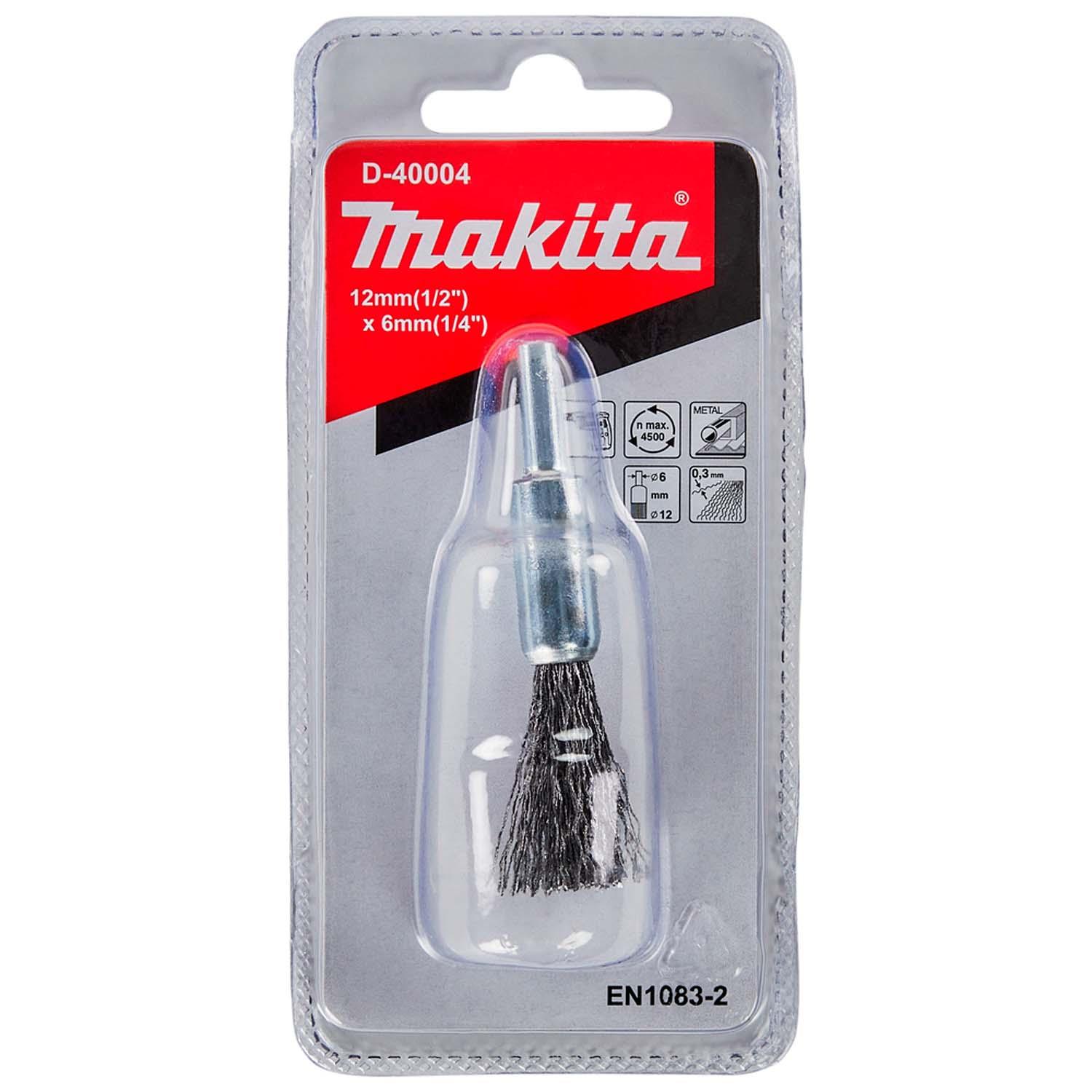 Grata Pincel Acero Ondulado 12mm (1/2'') Toma 1/4'' - Makita - Herram.cl