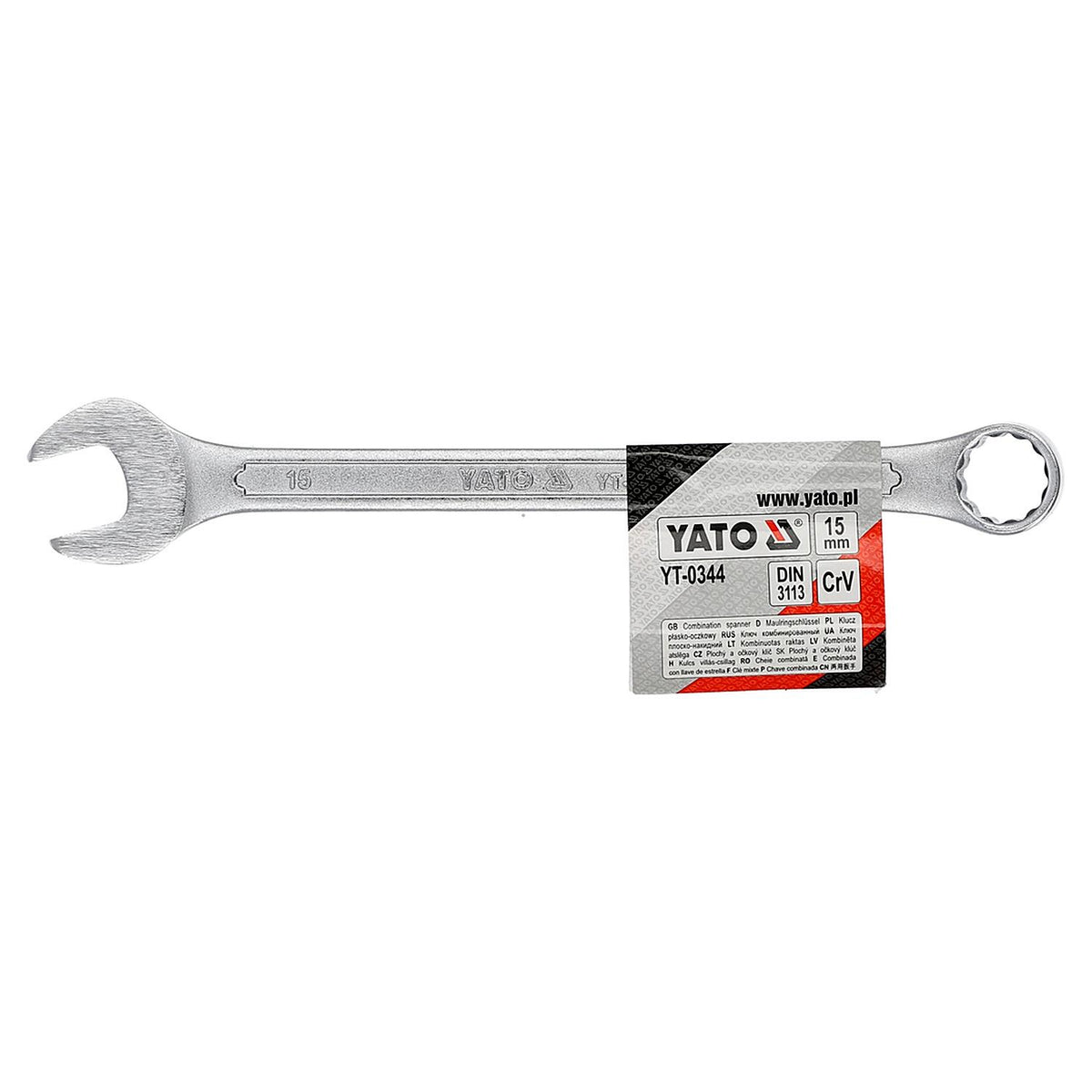 Llave Combinada Punta Corona 15mm Yato YT-0344 - Herram.cl
