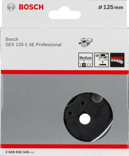 Bosch Plato Velcro 125mm Para Lijadora Gex 125 - 150 Ave - Herram.cl
