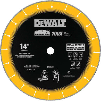 Disco Diamantado EXTREME METAL 14'' Eje 1'' - DeWALT - Herram.cl