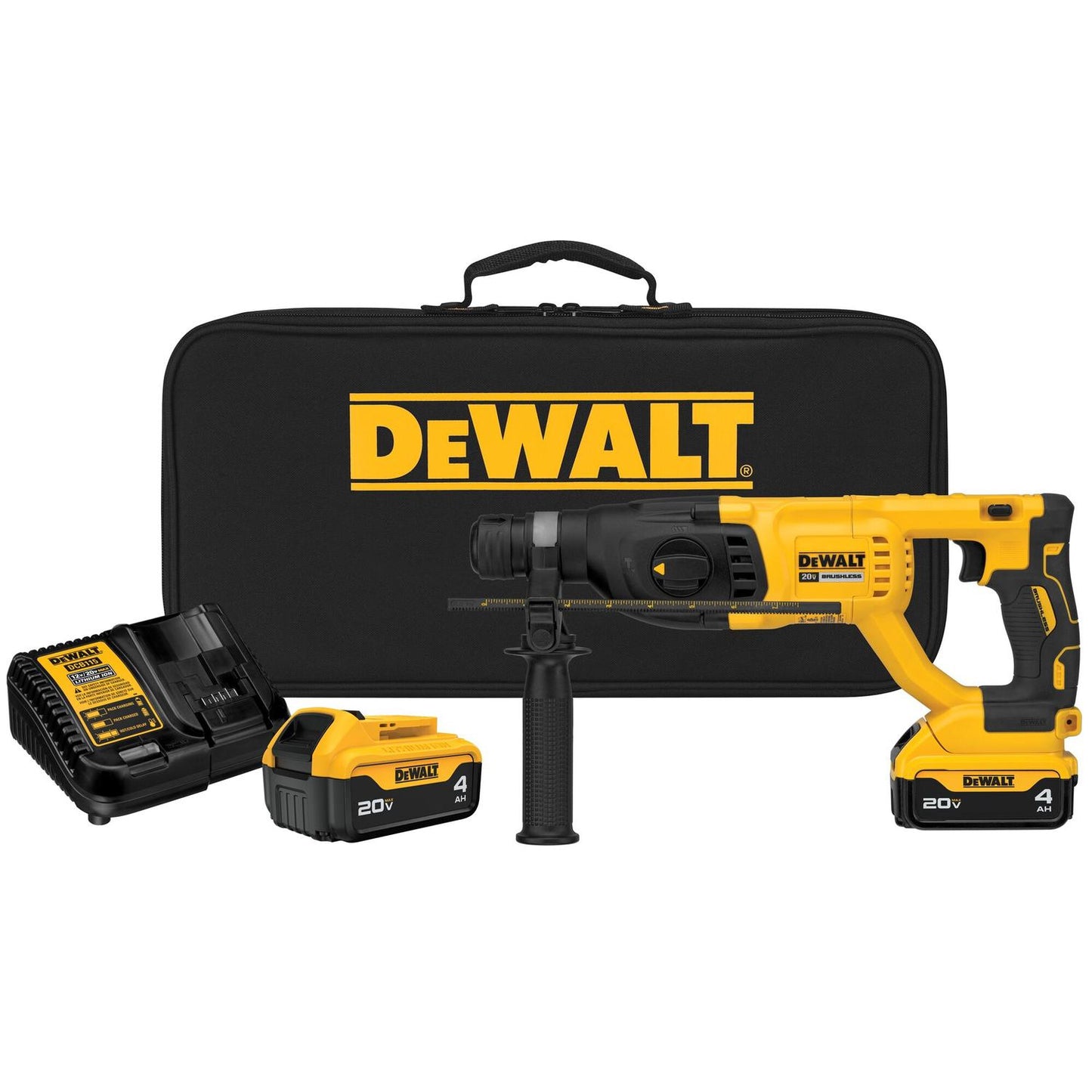 Kit Rotomartillo SDS - Plus 2.6J 20V Max. 2 Bat. 4Ah - DeWALT - Herram.cl