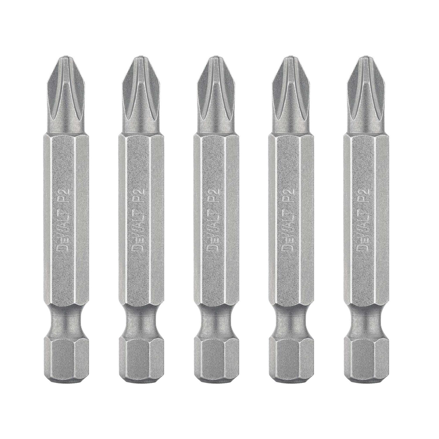 Punta de atornillar PH2x2'' (50,8 mm) 5 Pzas - DeWALT - Herram.cl